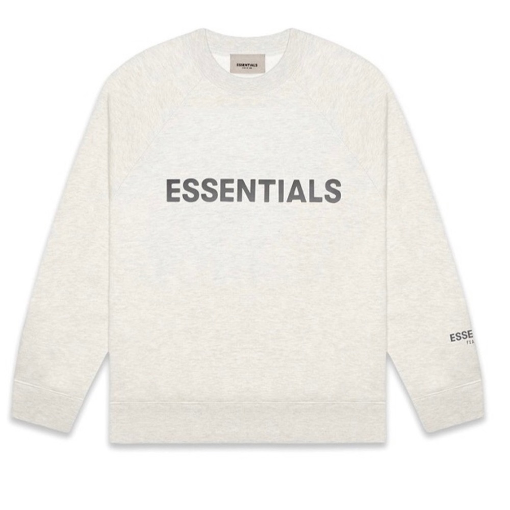 Fear Of God Essentials Oatmeal CrewNeck Sweatshirt